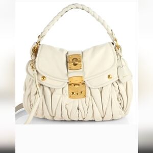 Miu Miu Cream and Gold Women's Bag